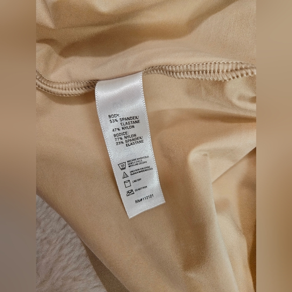 Spanx Women Thinstincts Top Satin Nude Beige Shaping Tank Size L - Picture 7 of 7